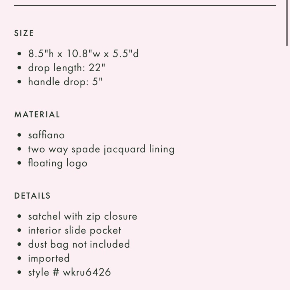 Kate spade Cameron monotone medium satchel - Picture 5 of 10